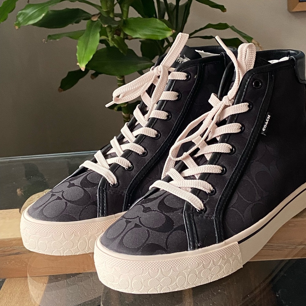 Coach Citysole High Top Platform Sneaker In Signature Jacquard